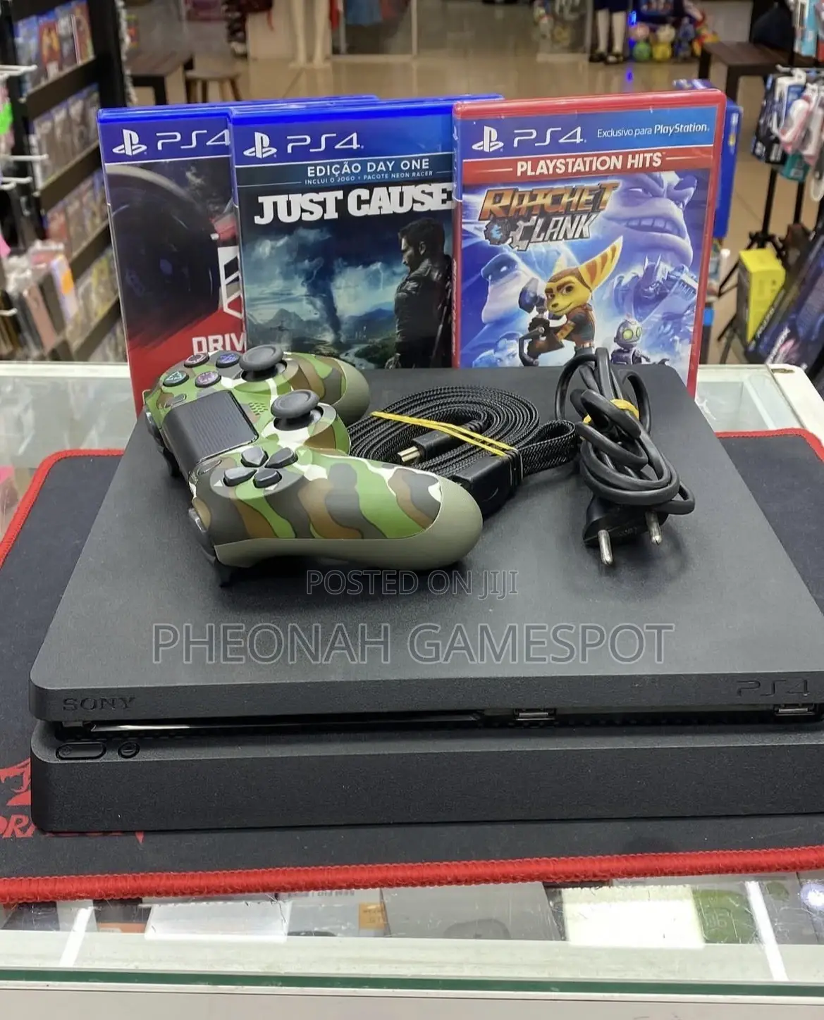Ps4 Slim, Perfect Shape, 2 Pads, 16 Fun Games Ready.