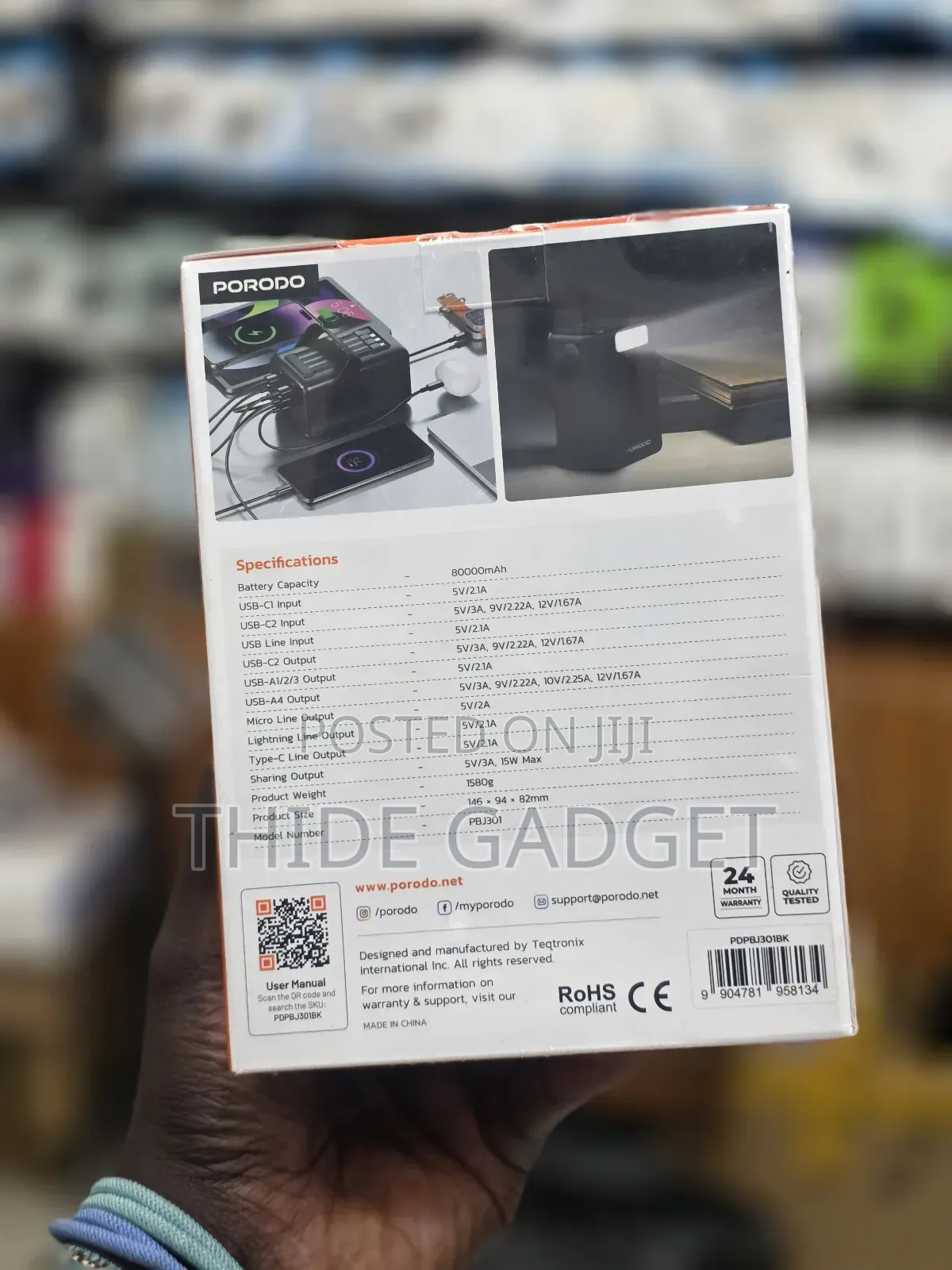 Porodo Original 80,000mah Powerbank / Fast Charging Powerbank  Travel