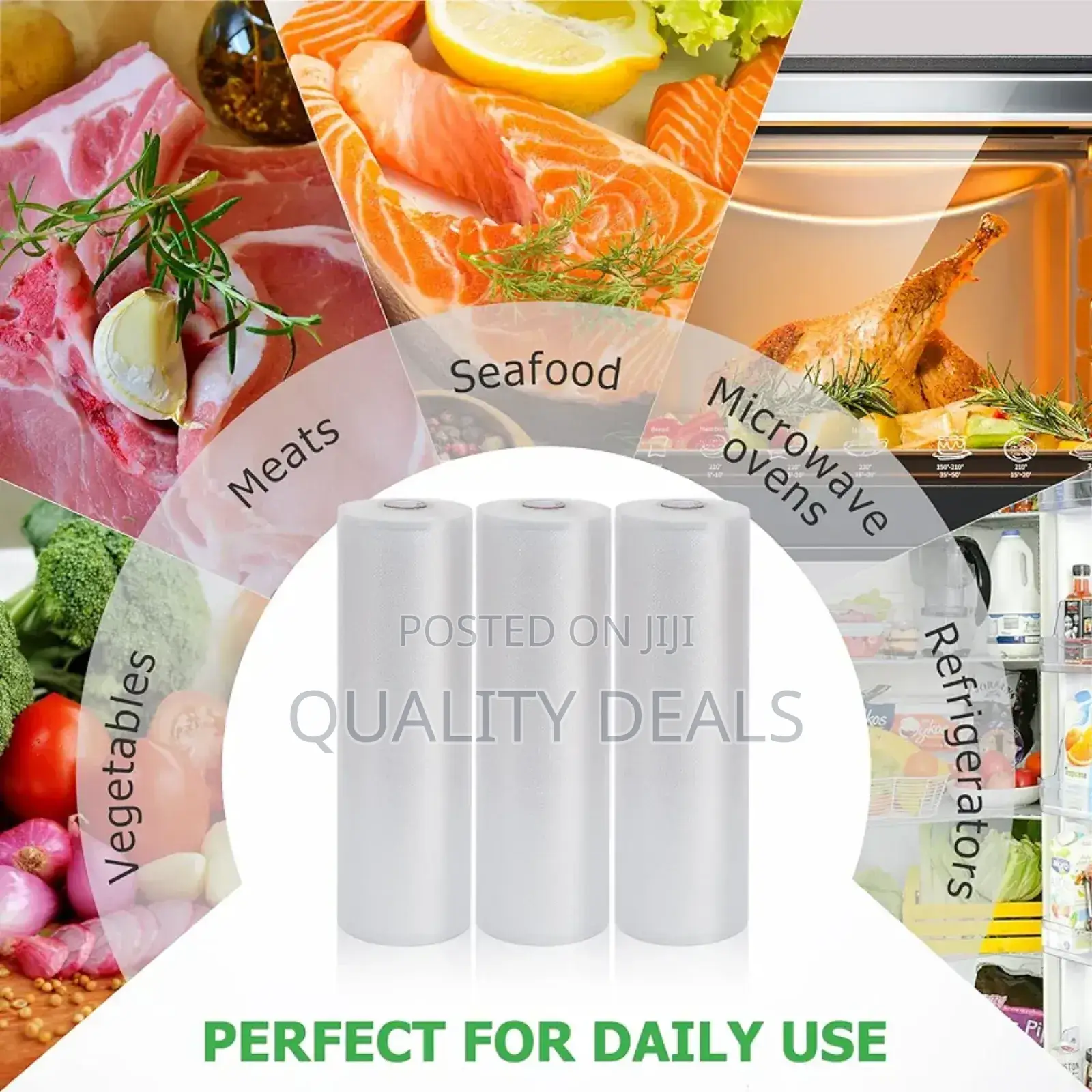 1 Roll 25cm*500mm Vacuum Sealer Food Storage Bags