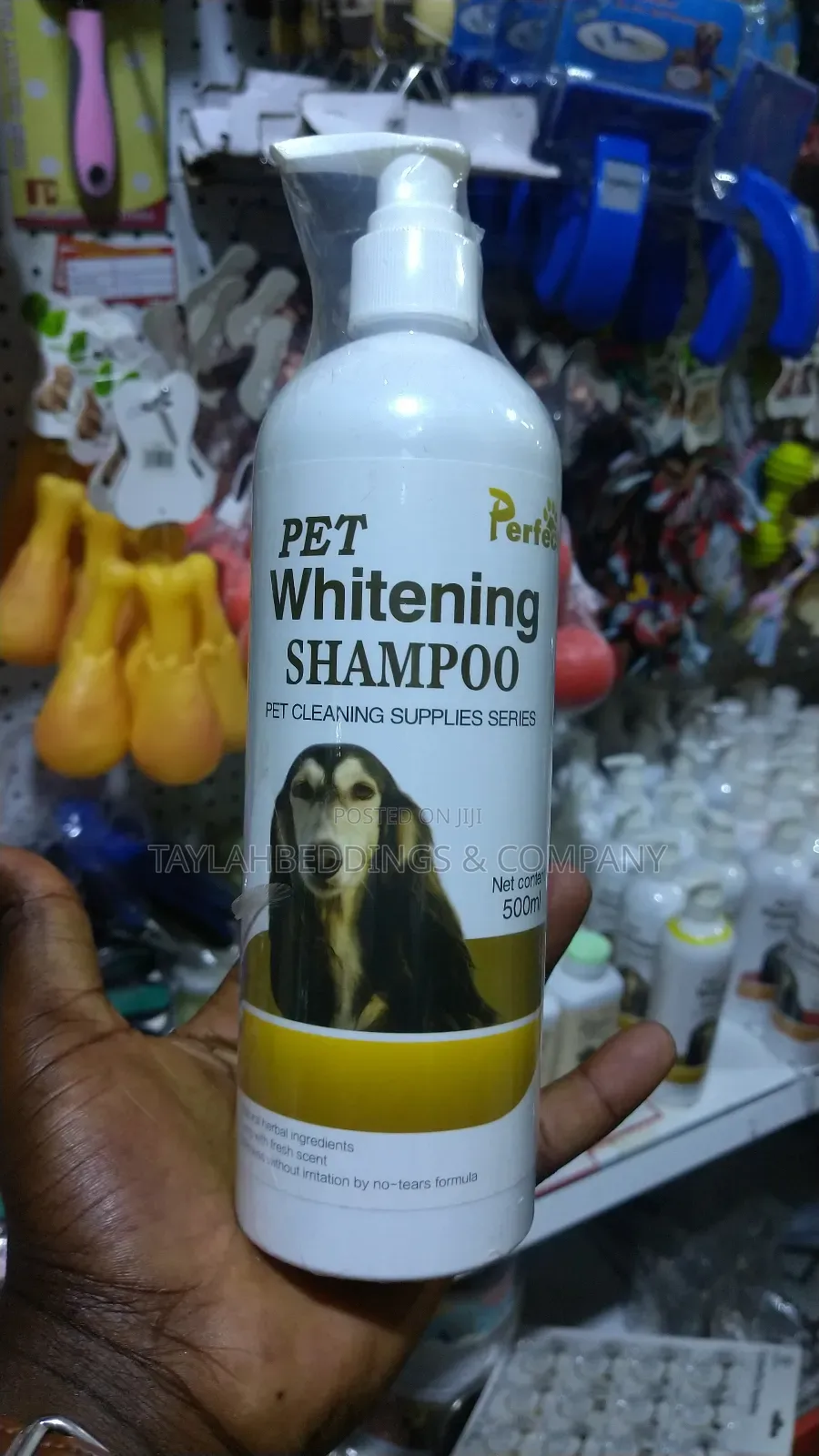 Whitening Shampoo for Dogs Cats – Brightens Revives Coat