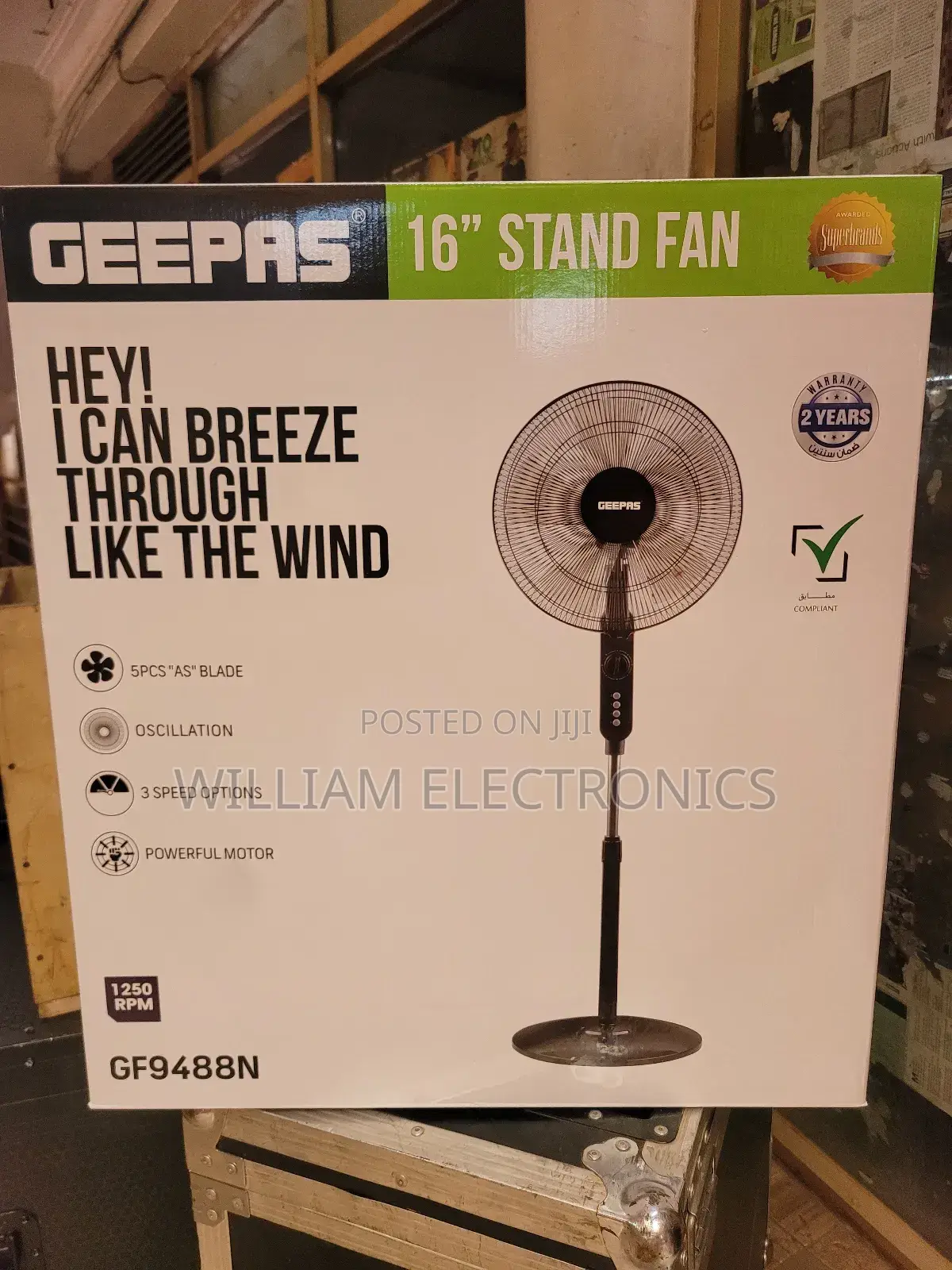 Geepas 16inch Stand Fan