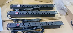 Pdu 6ways Metalic ( Black )