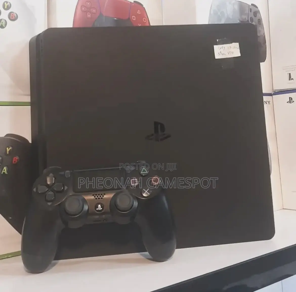 Ps4 Slim, Clean Setup, 2 Pads, 12 Fun Games for Instant Play.