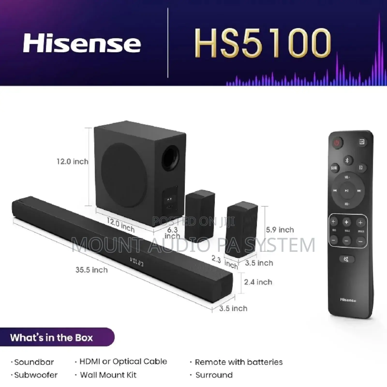 Hisense Soundbar Hs 5100