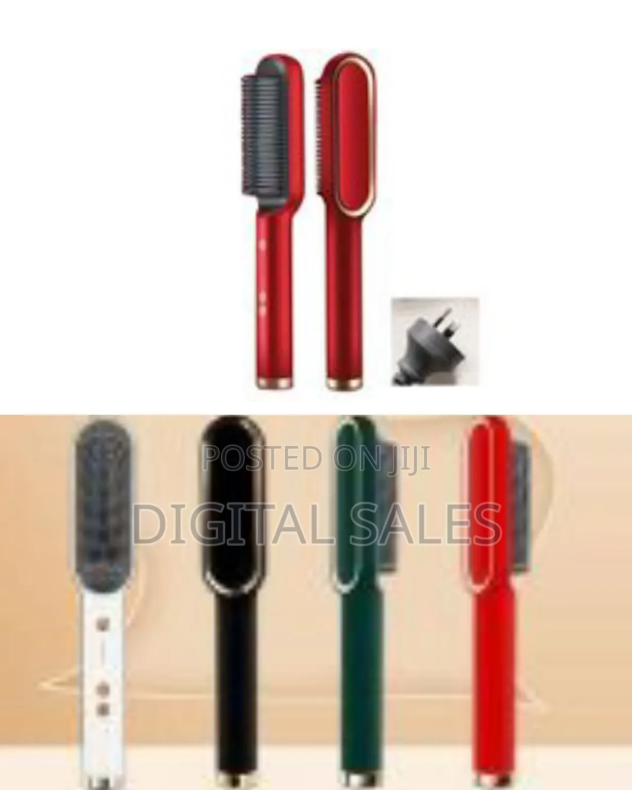 2 In1 Electric Ionic Hair Straightener, Comb,Cutler PTC Fast Heating