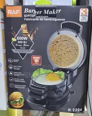 A Raf Electric Burger Press Black Model R.2204