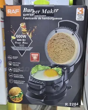 A Raf Electric Burger Press Black Model R.2204