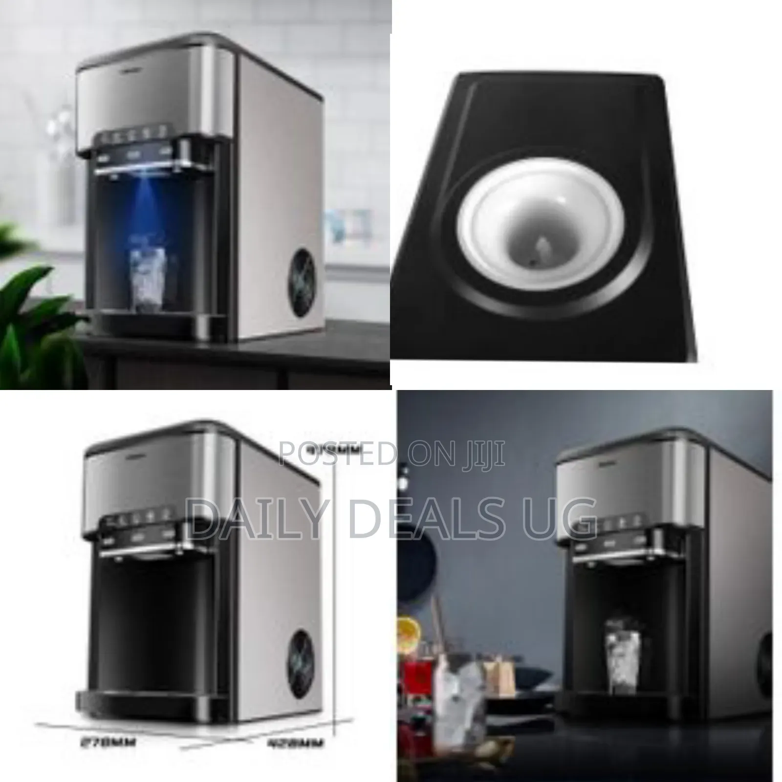 Hicon Professional Countertop Ice Maker With Cold and Hot Water