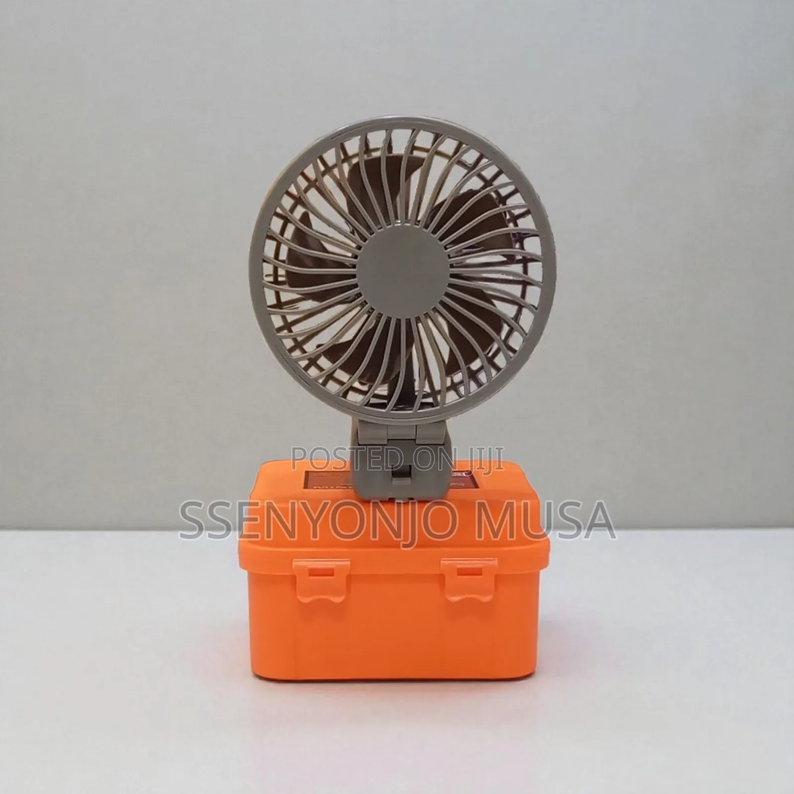 Mini Rechargeable Hand Fan With Led Light – Foldable Usb Fan, 3 Speed.