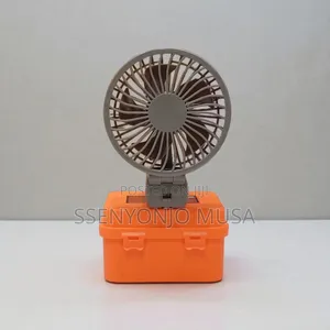 Mini Rechargeable Hand Fan With Led Light – Foldable Usb Fan, 3 Speed.