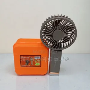 Mini Rechargeable Hand Fan With Led Light – Foldable Usb Fan, 3 Speed.