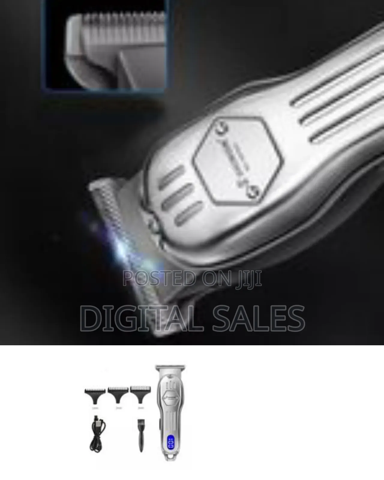Shinon LCD Trimmer Electric Hair Clipper Usb Rechargeable Carving