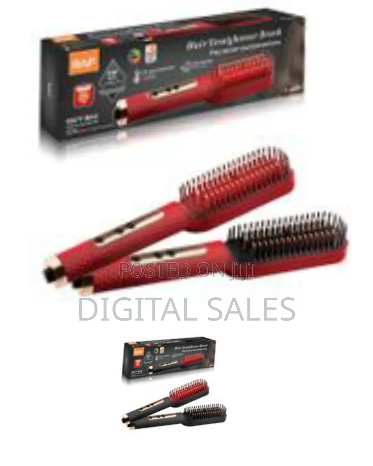 Raf High Temperature Electric Hot Hair Curling Comb Hair Straightener
