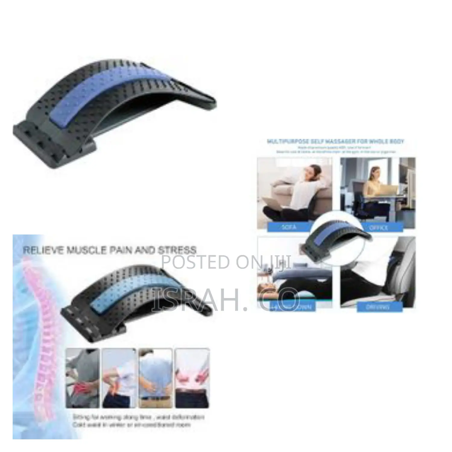 Back Massager Stretcher Lumbar Support Back Pain Relief
