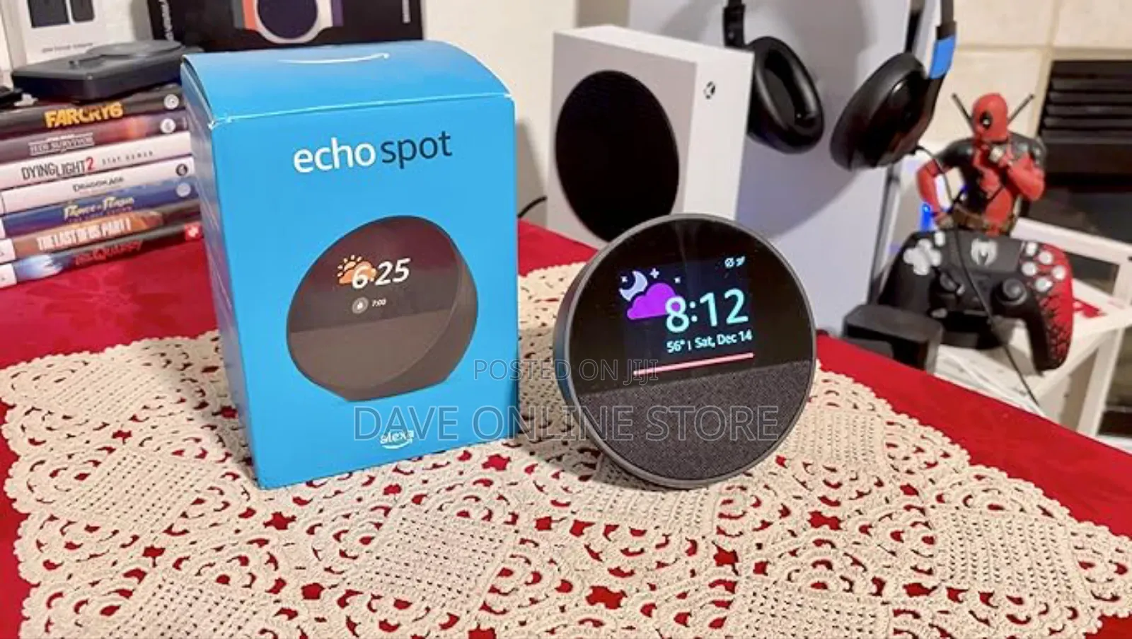 Newest Amazon Echo Spot Alarm Clock W/ Vibrant Sound New Sealed