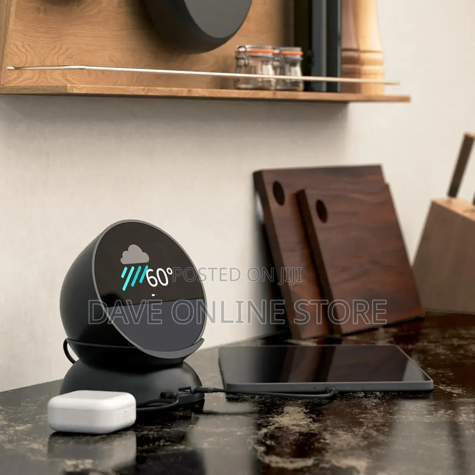 Newest Amazon Echo Spot Alarm Clock W/ Vibrant Sound New Sealed