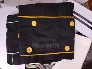 Chef Coats (Black With Yellow)