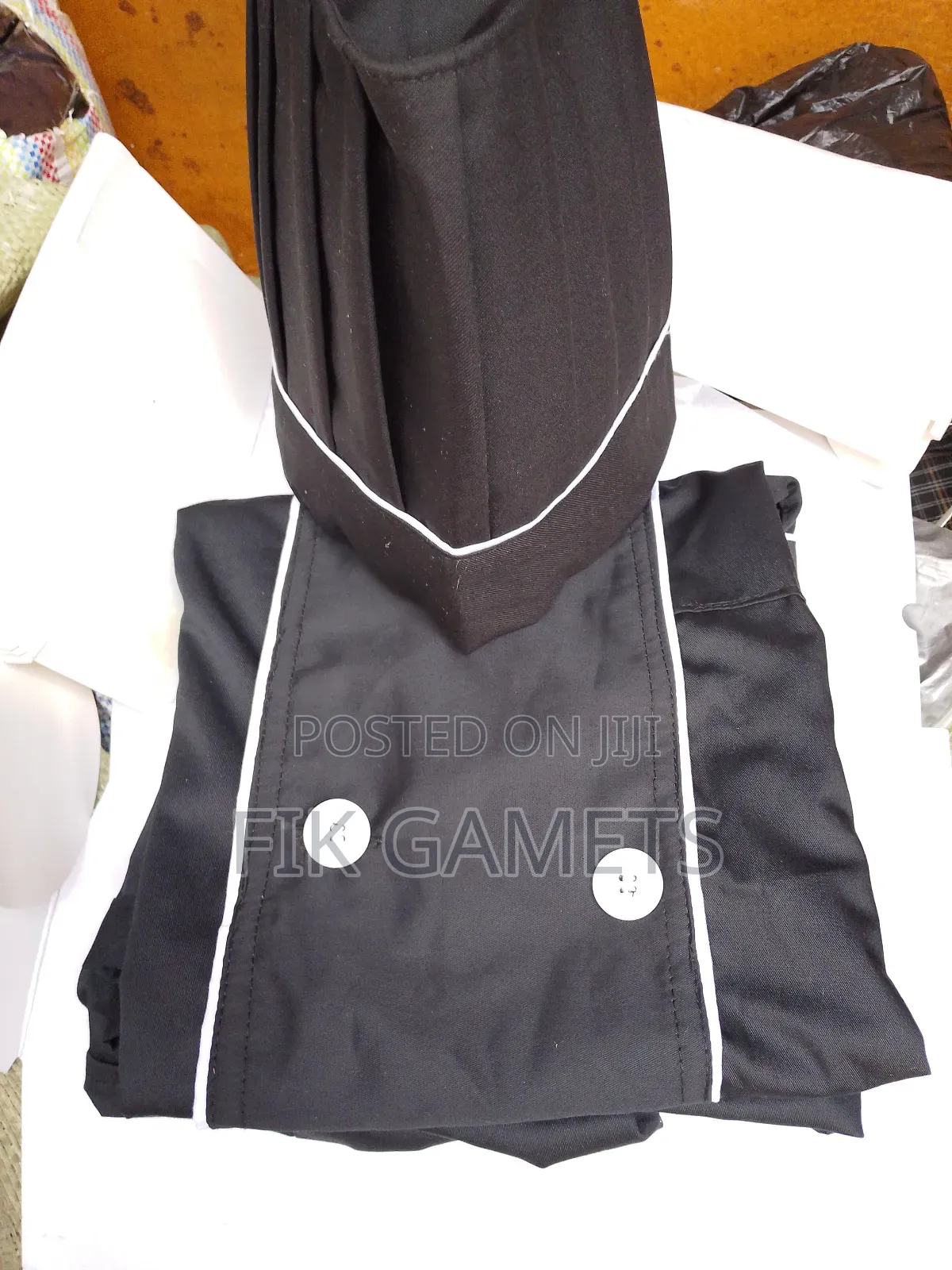 Chef Jackets ( Black With White)