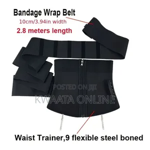 2in1 Women Waist Slimmer, Belt, Removable Wrap-Around Strap Shapewear