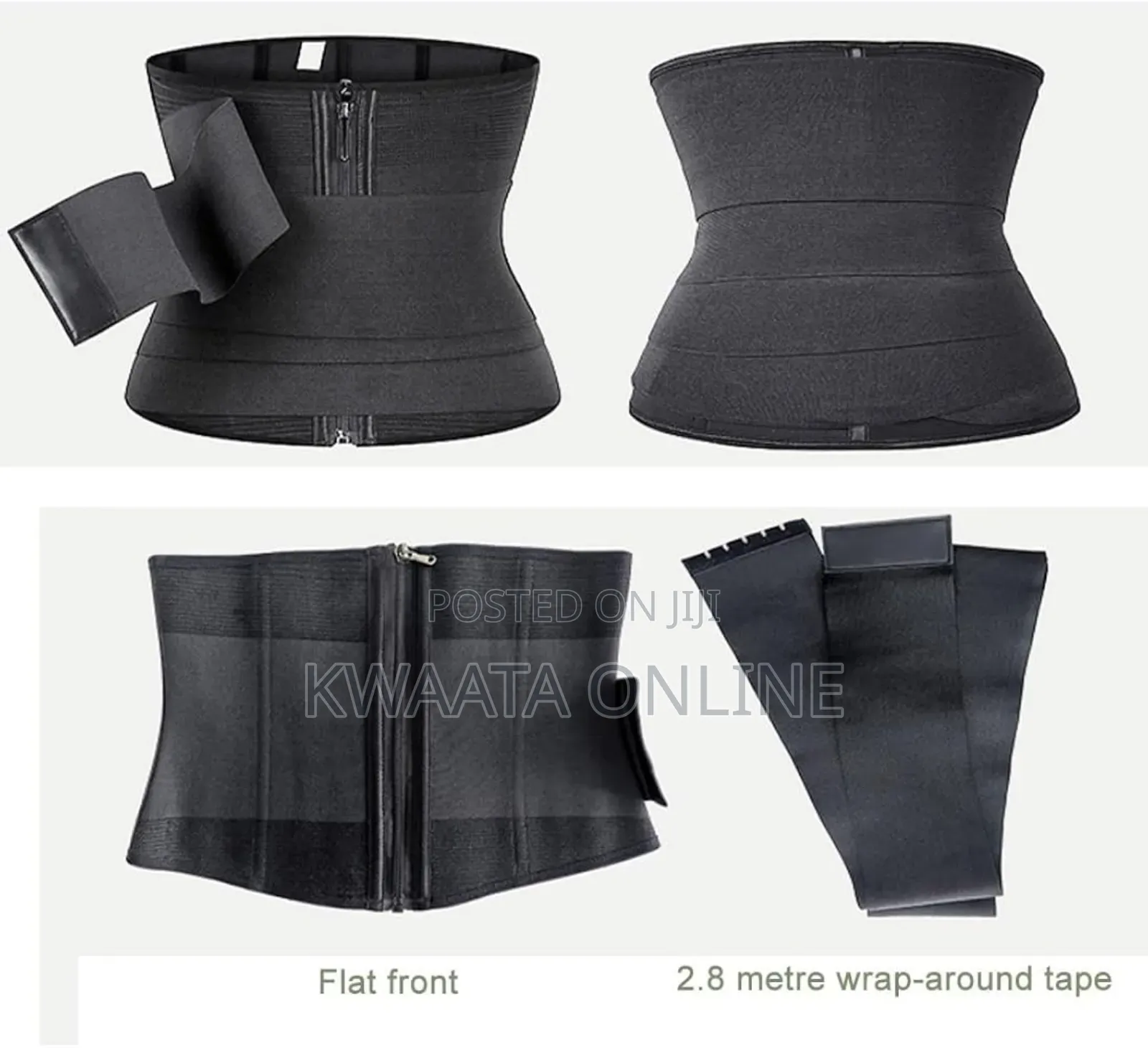 2in1 Women Waist Slimmer, Belt, Removable Wrap-Around Strap Shapewear