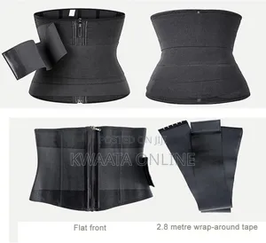 2in1 Women Waist Slimmer, Belt, Removable Wrap-Around Strap Shapewear