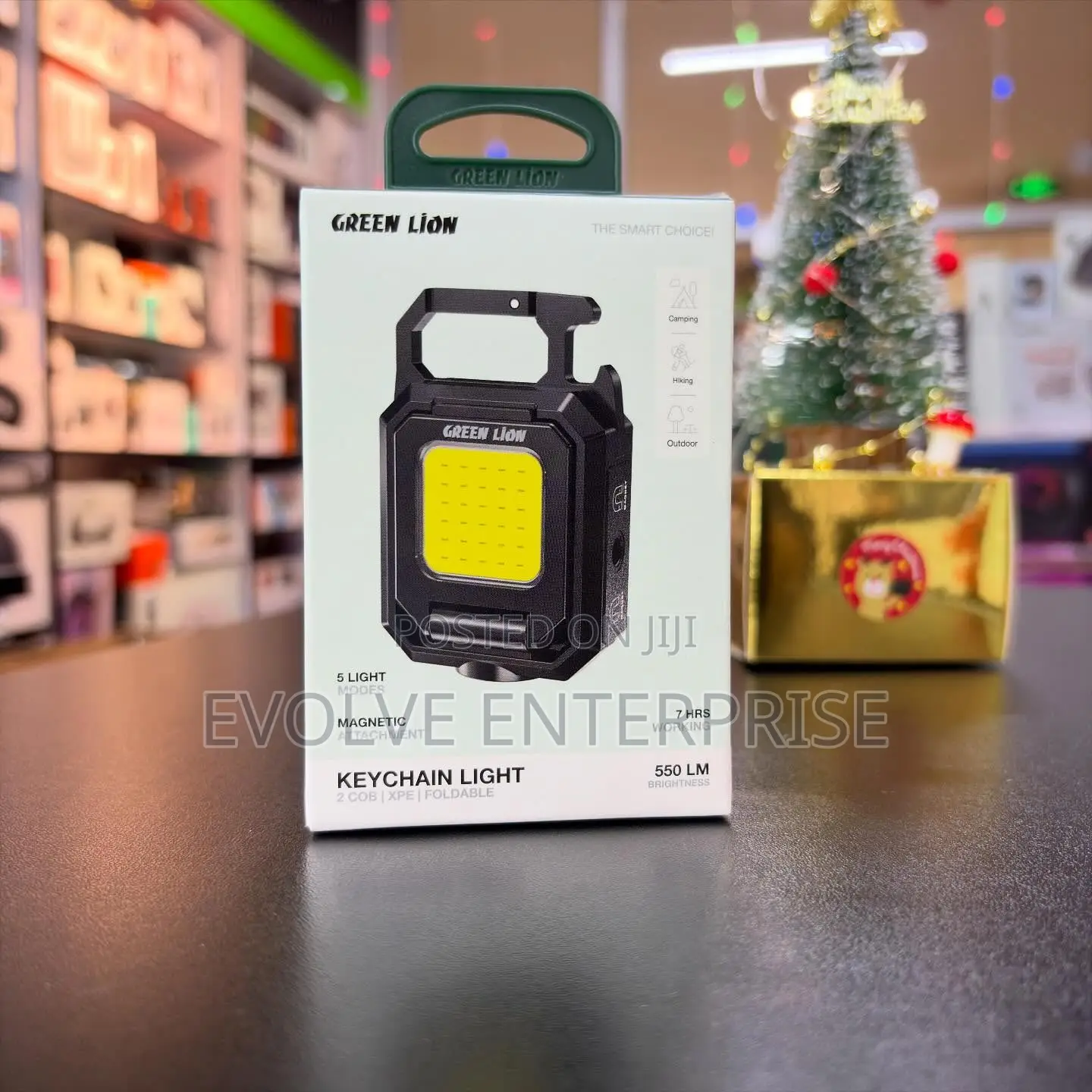 Green Lion Foldable Keychain Light