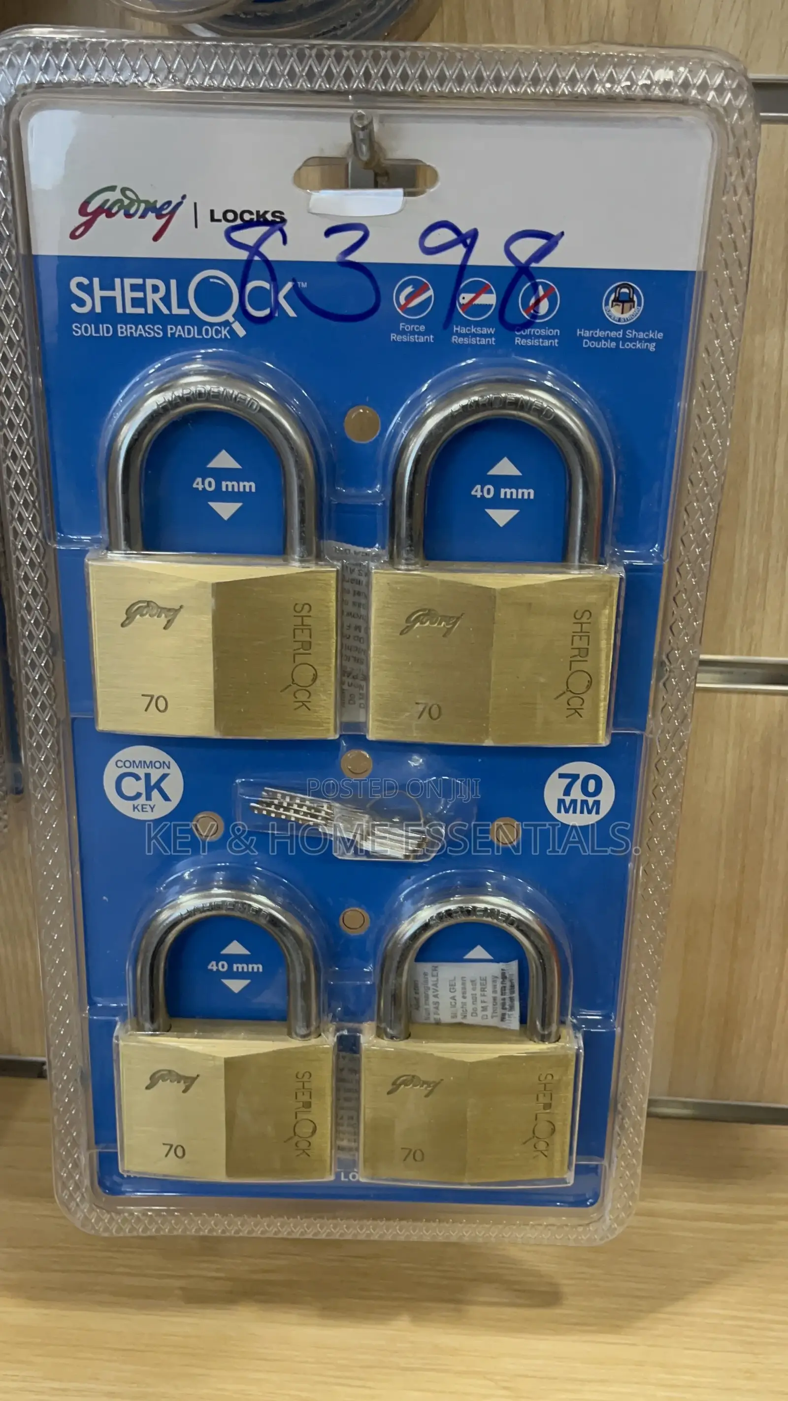 4 In 1 Padlocks 70mm
