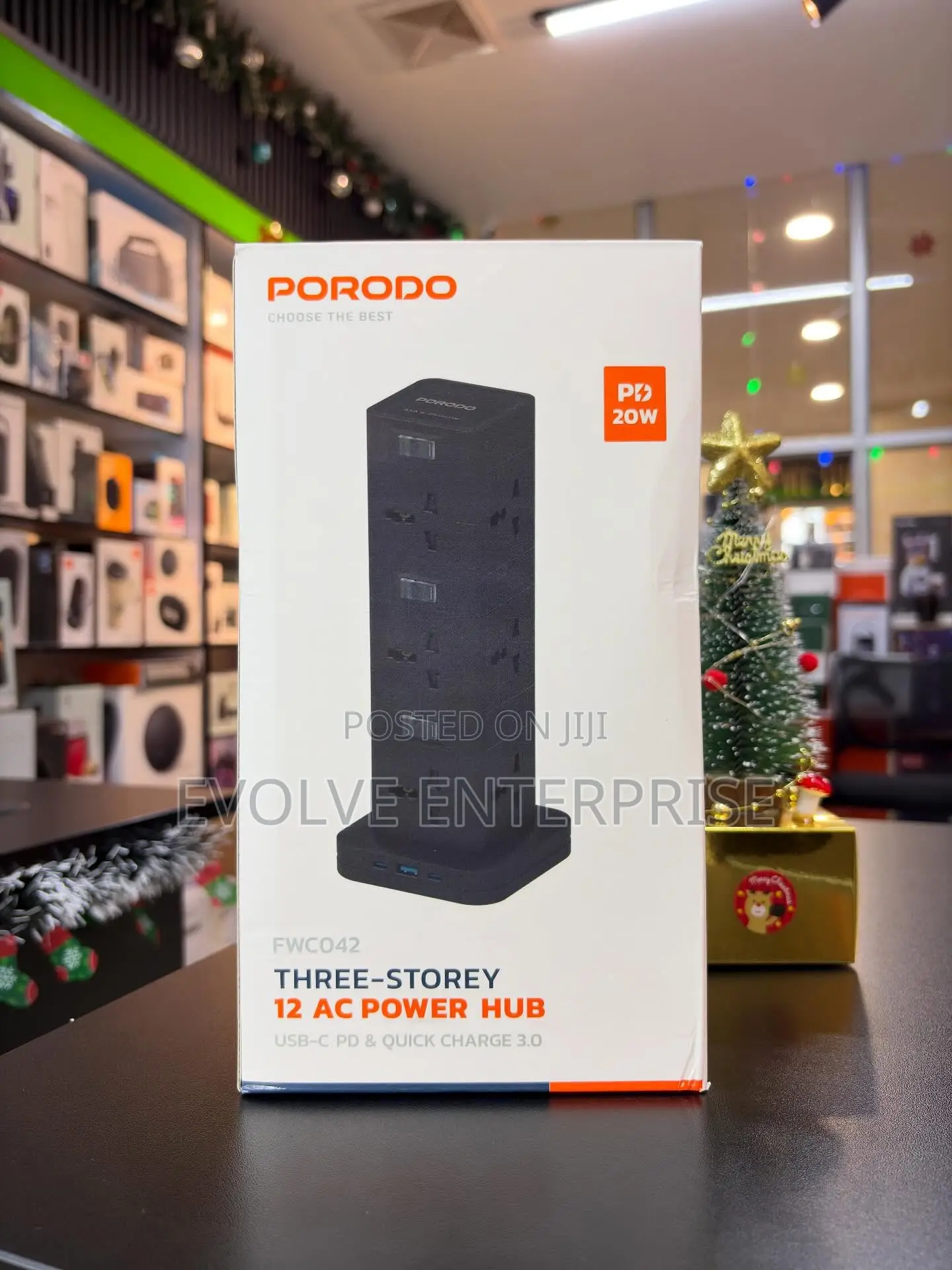 Porodo Three-Story 12ac Power Hub