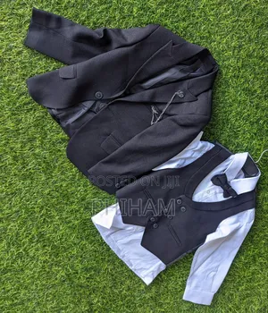 Kids Black Turkey Suit With Achain