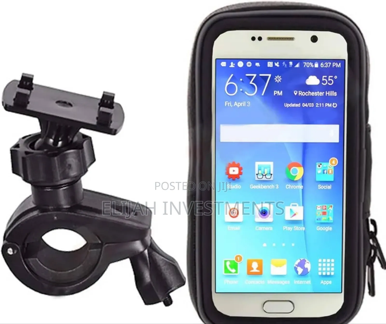 360° Waterproof Bike Mount Holder Case