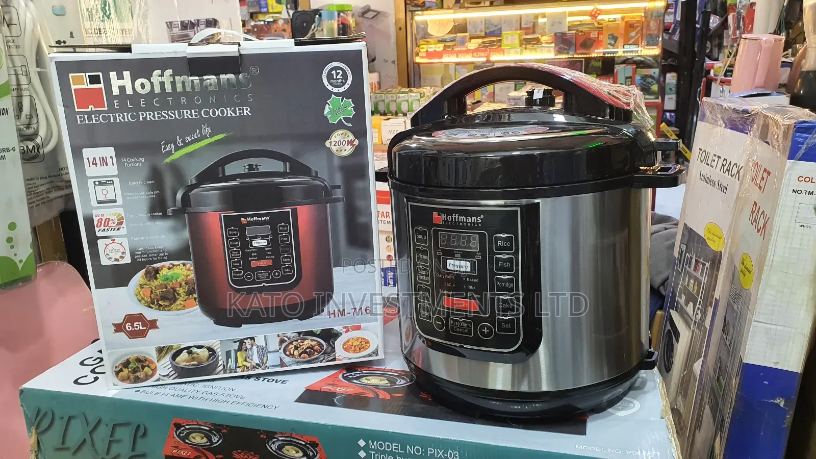 Hoffman Pressure Cooker 6.5litrs 14 In 1 80% Faster