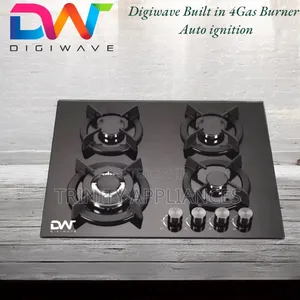 Digiwave 4 Burner Built in Gas Cooker Tempered Glass