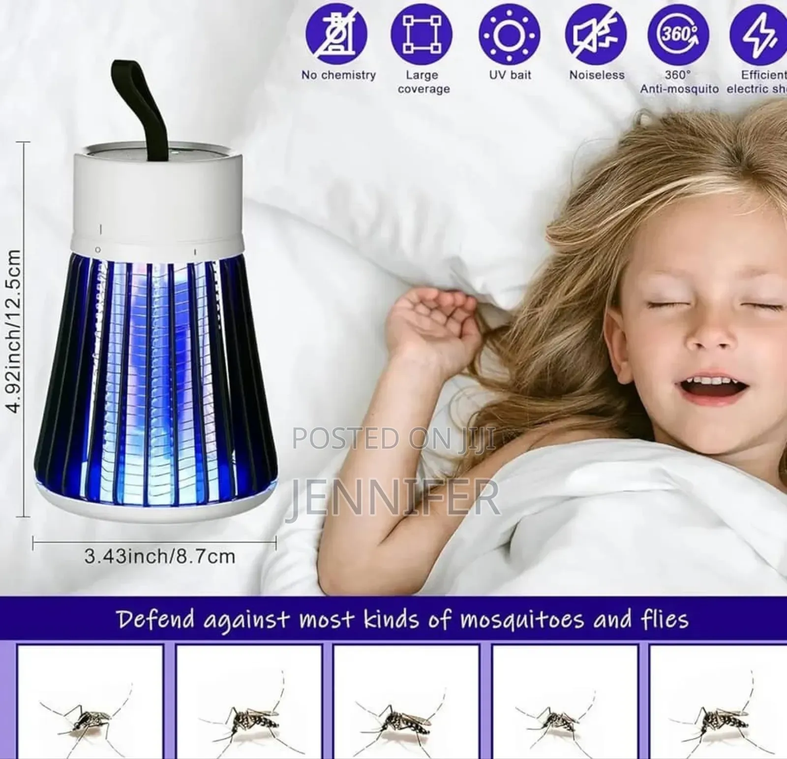 Portable Rechargeable Mosquito Killer Lamp
