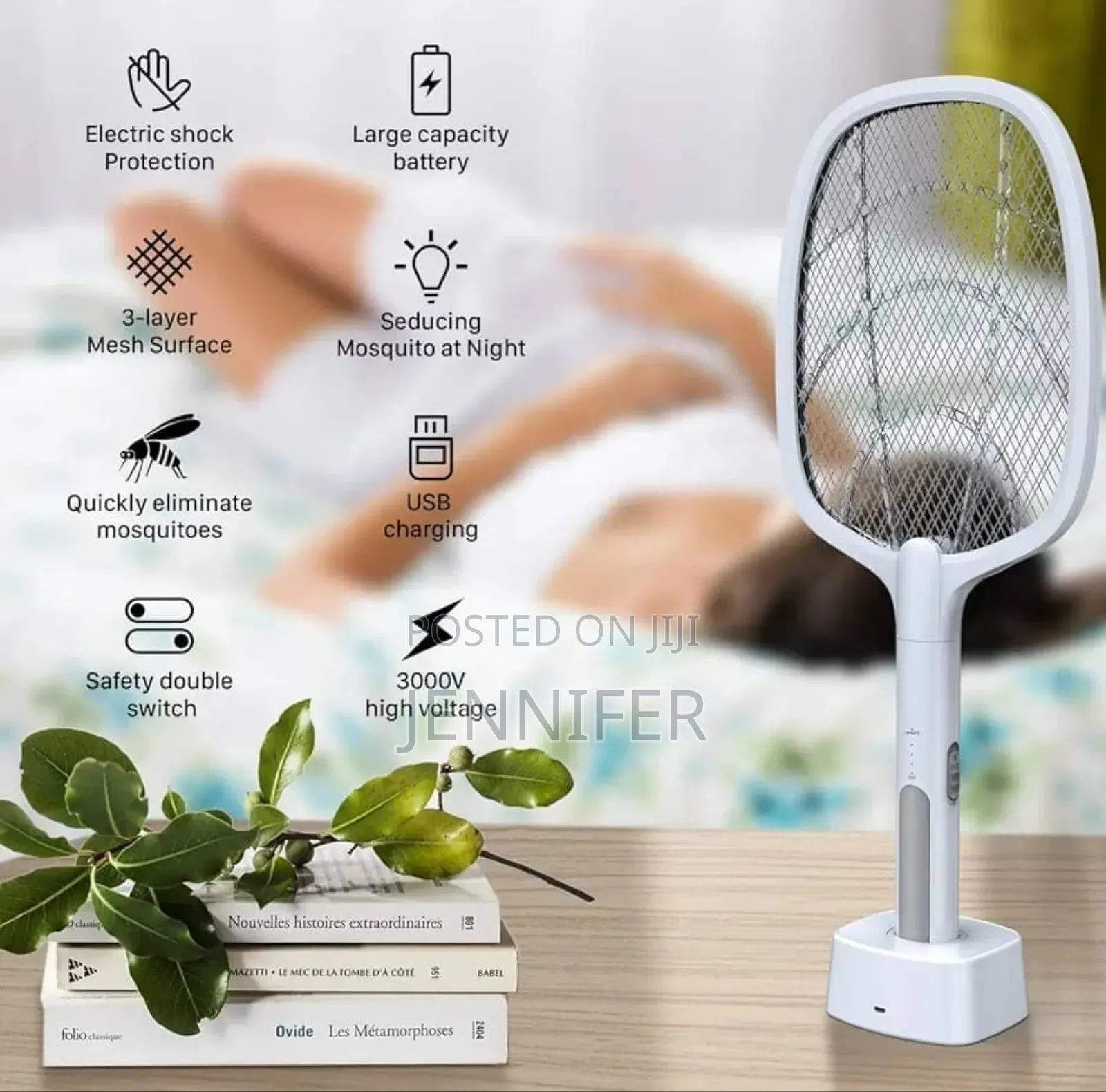 Uv Mosquito Killer Bat With Stand