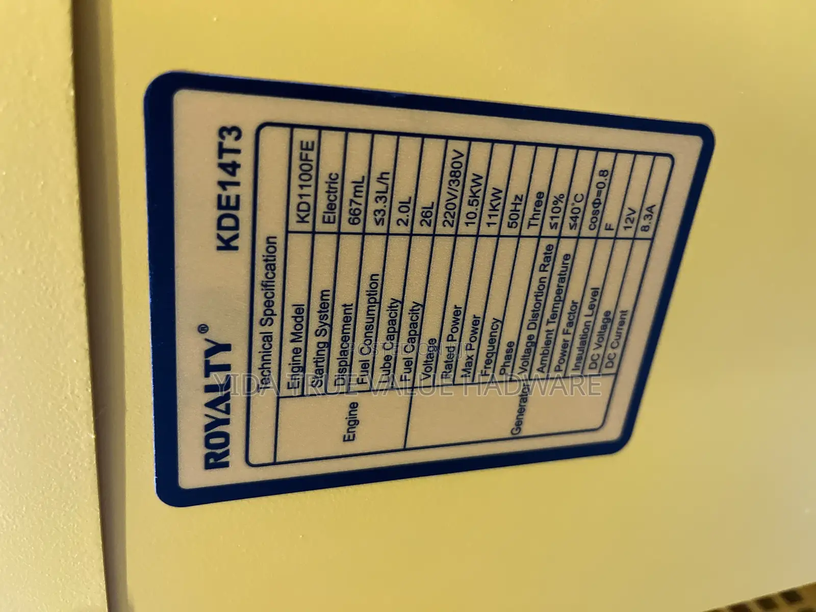 Diesel Generator 3 Phase 11kva
