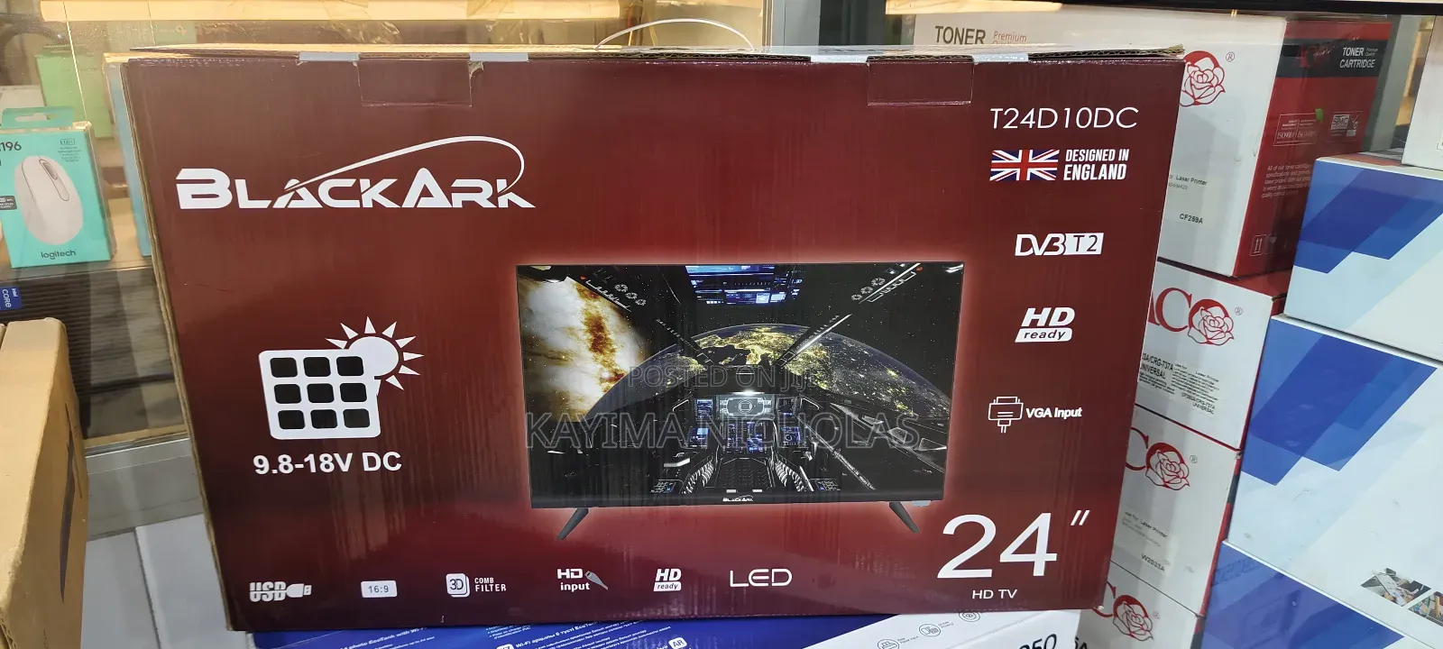 Black Ark 24inch Digital Tv