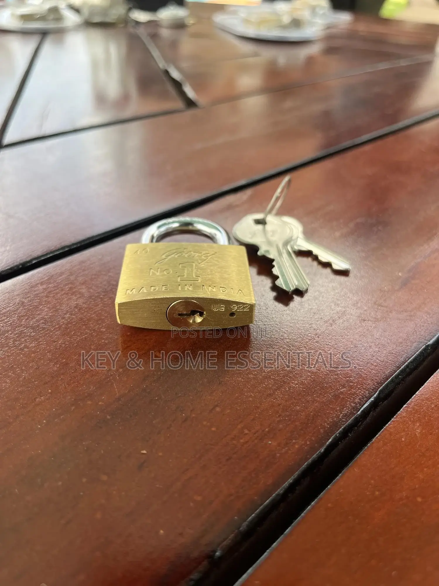 Godrej No.1 Brass Padlock – 40 Mm
