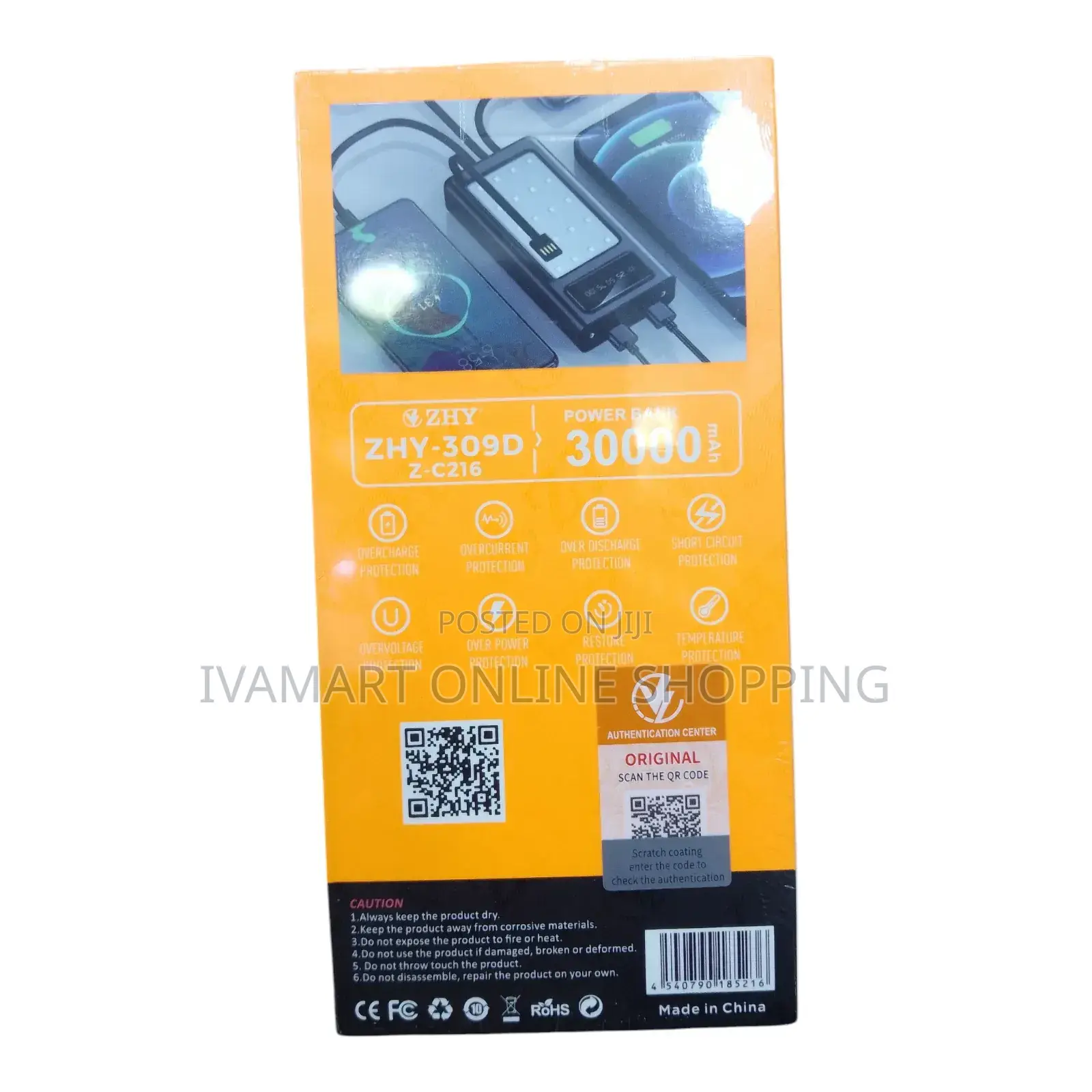 ZHY 30,000mAH Power Bank With Torch - 12 + 6 Months Warranty