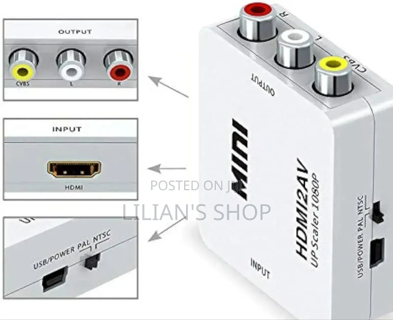 Hdmi to Av Video Converter Box