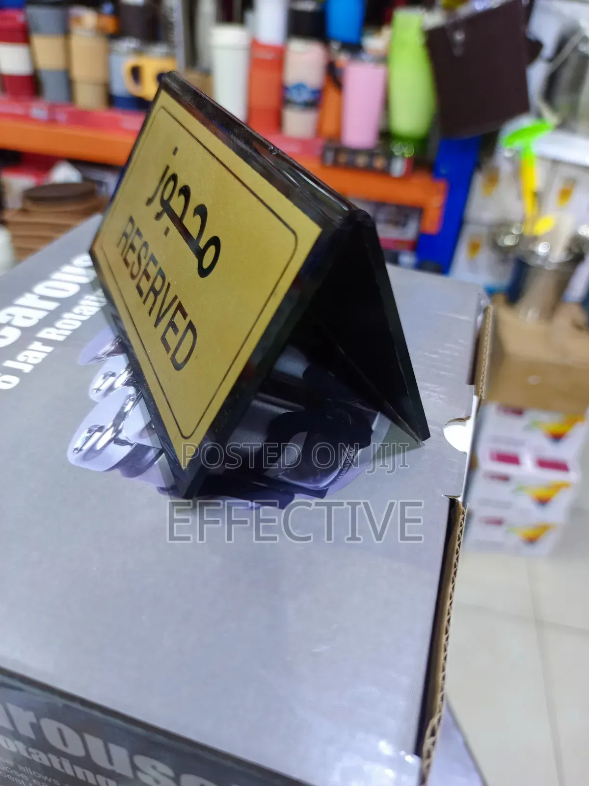 Gold-Colored Table Sign 10pcs