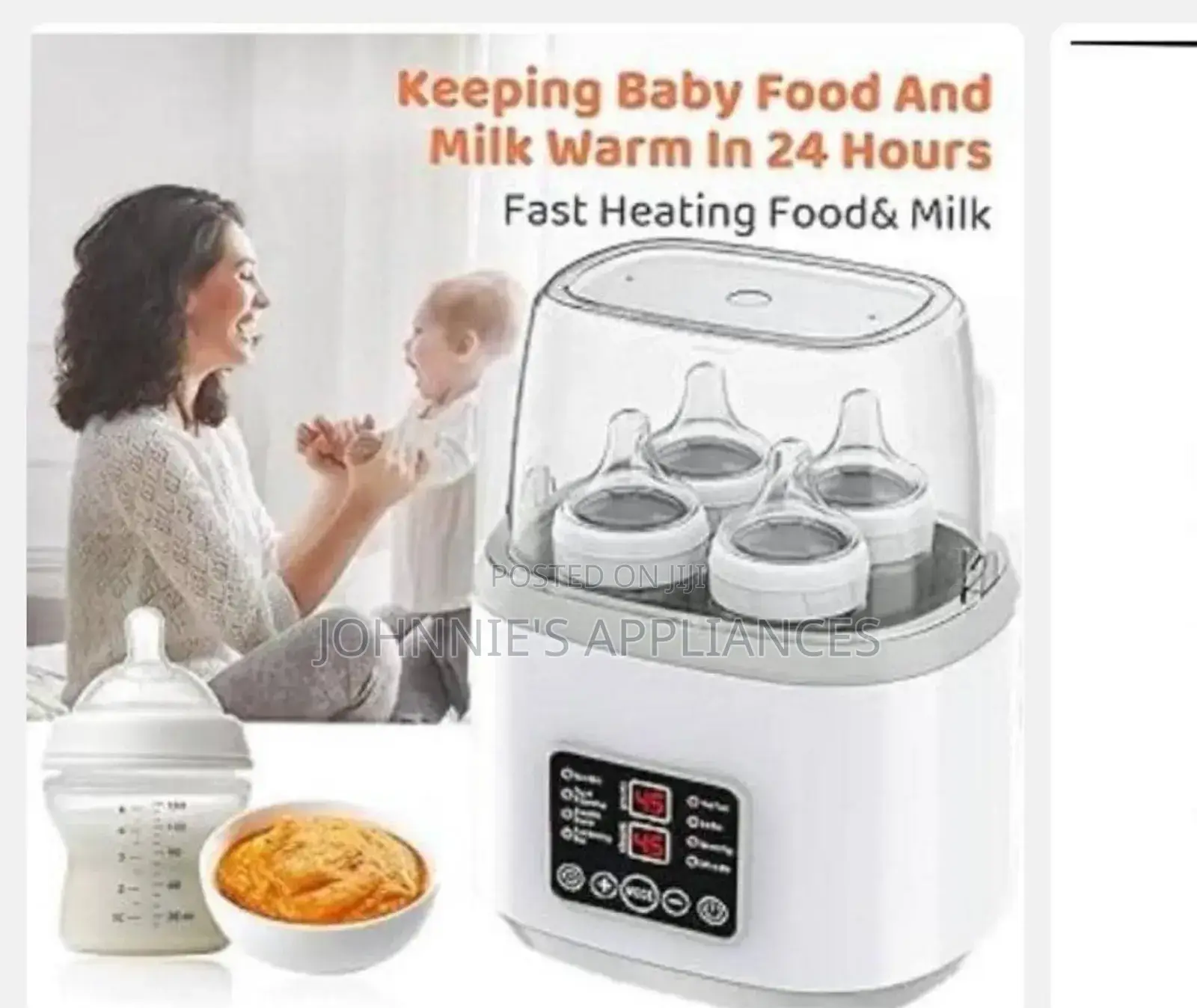 Baby Bottle Steam Sterilizer With Accessories – Digital Touch Control