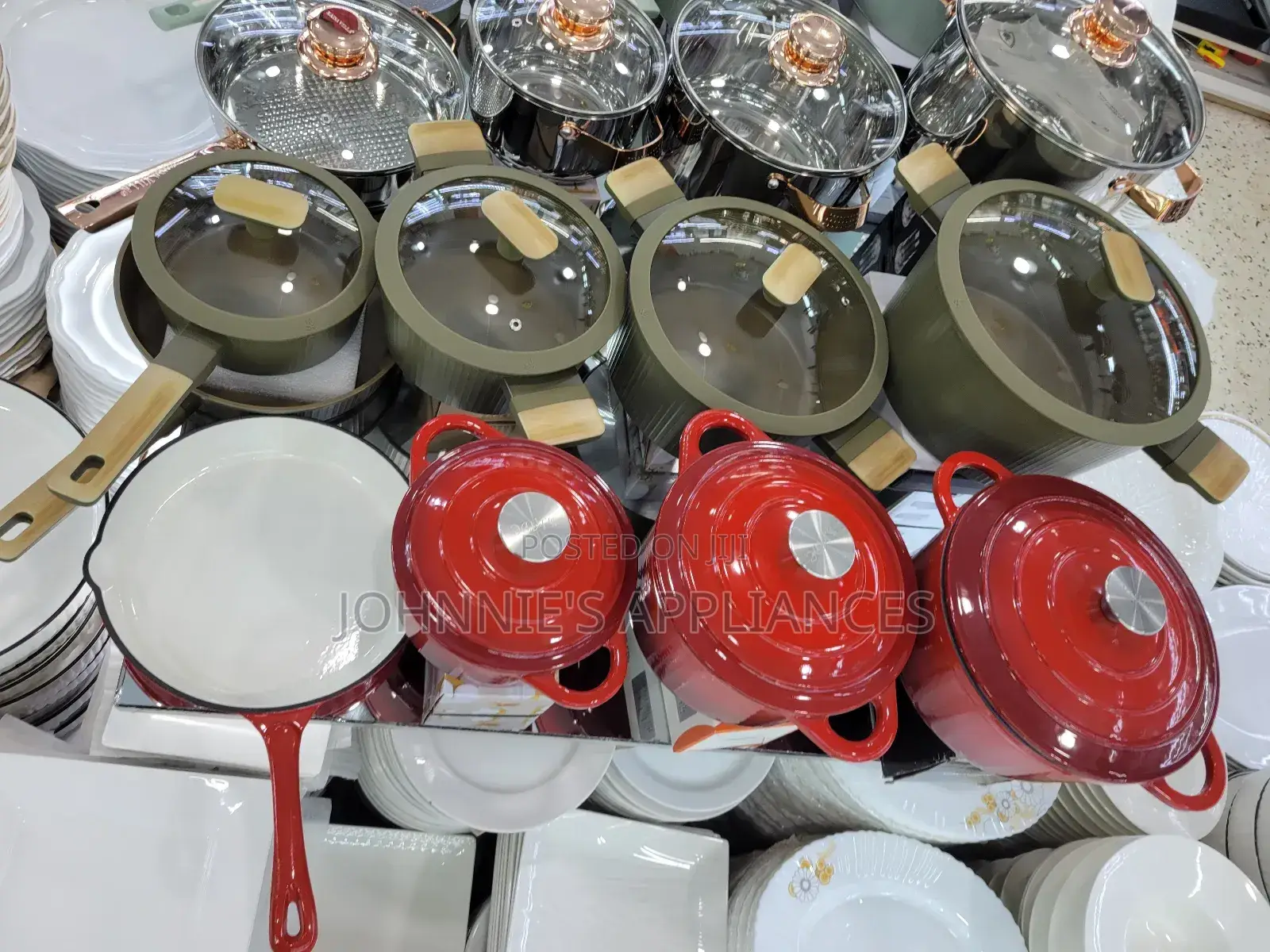 A Colorful Display of Premium Cookware