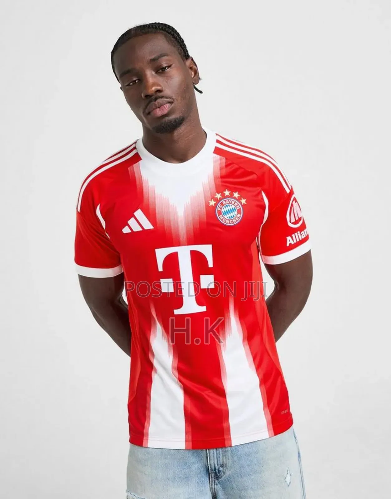 Adidas Fc Bayern Munich 2025/2026 Home Jersey.