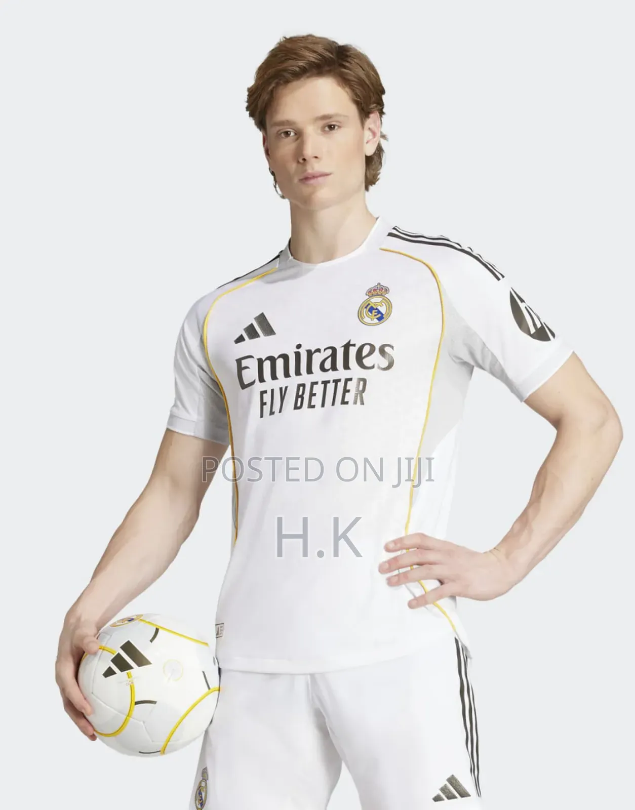 Real Madrid 2025/26 Home Jersey.