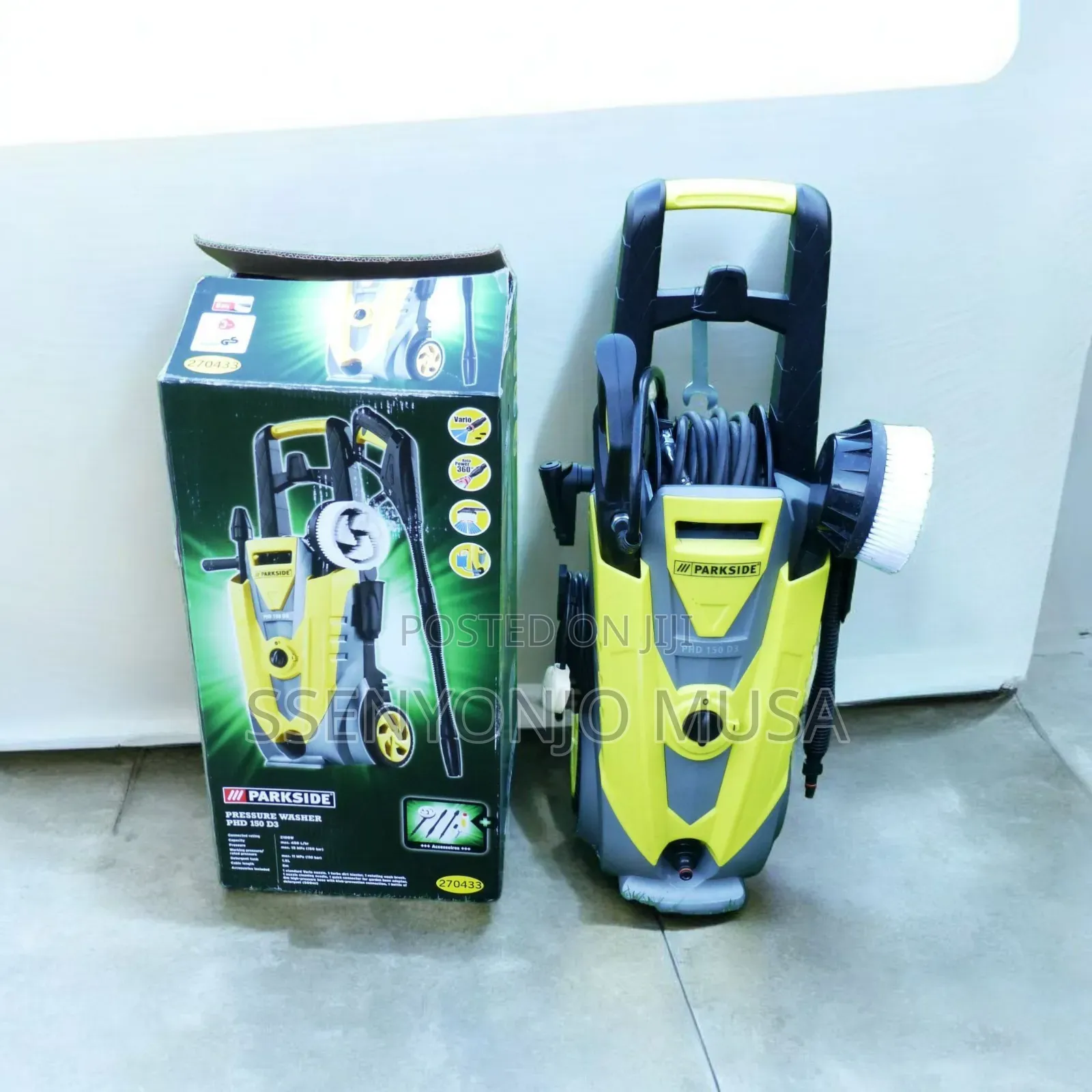Parkside PHD 150 D3 High-Pressure Washer – 2100 W, 150 Bar, Detergent-