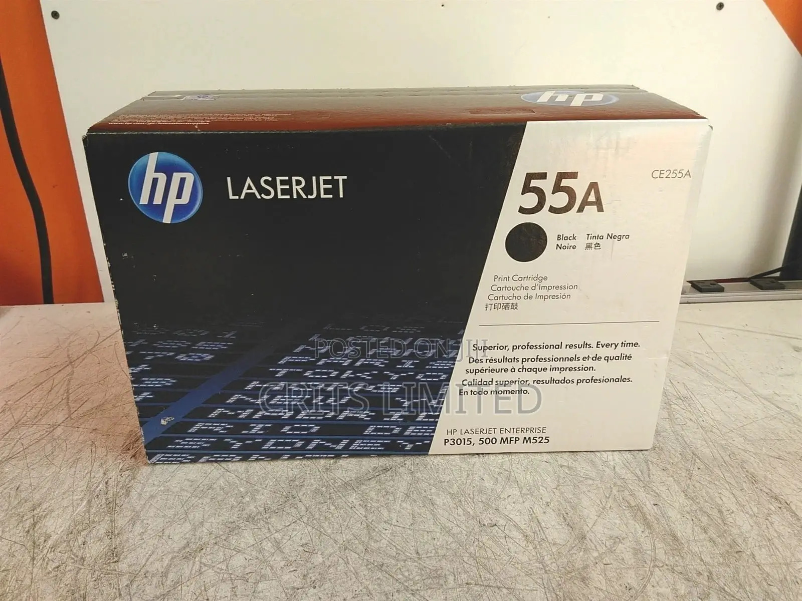 Genuine Hp Laserjet 55a / Ce255a Black Toner Cartridge