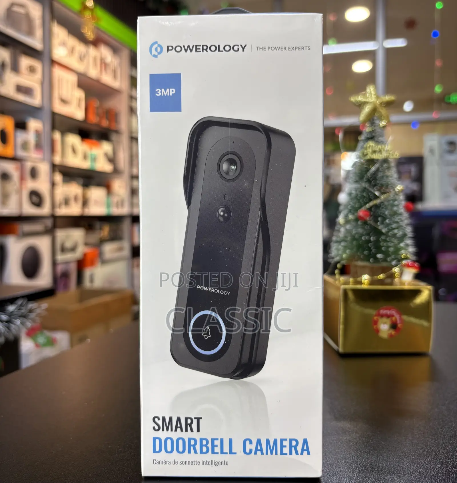 Powerology Smart Camera Doorbell – 3mp | Ip65 | 5200mah