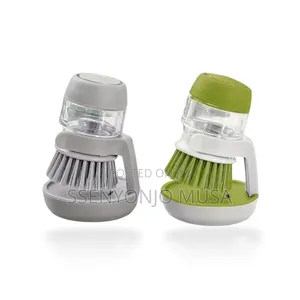Jesobo Soap-dispensing Palm Brush With Storage Stand
