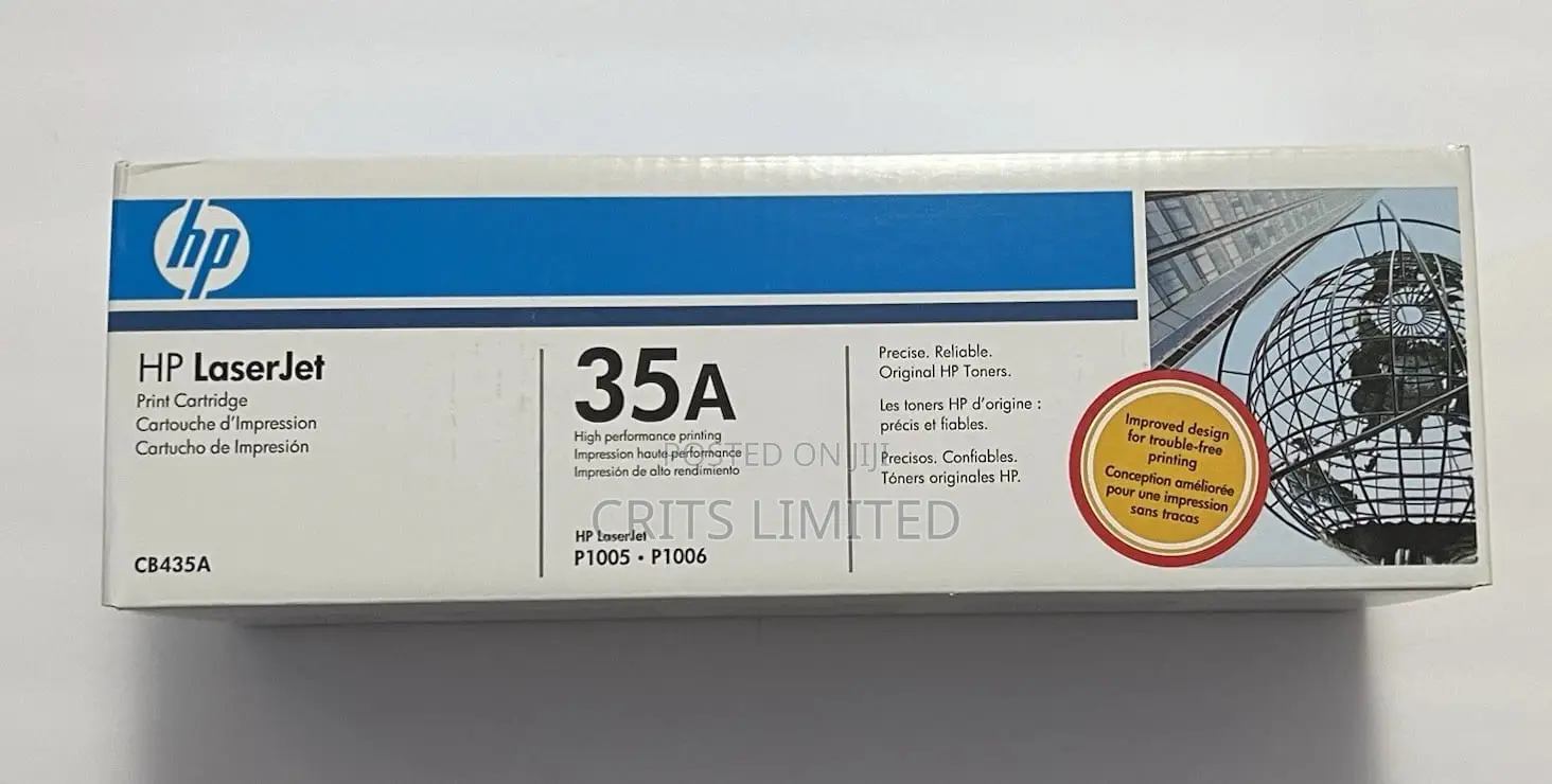 Genuine Hp 35a Black Toner Cartridge
