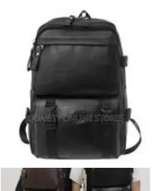 Backpack Soft Leather for Men, High-Quality Luxury Designer Casual